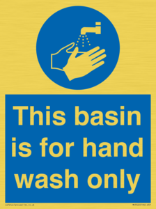 Basin for hand wash only